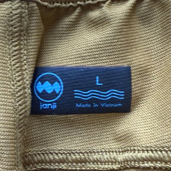 Janji Transit Tech Pants Men's Large Brown Polyester Blend Pull On Tapered 31x28 - Picture 13 of 16